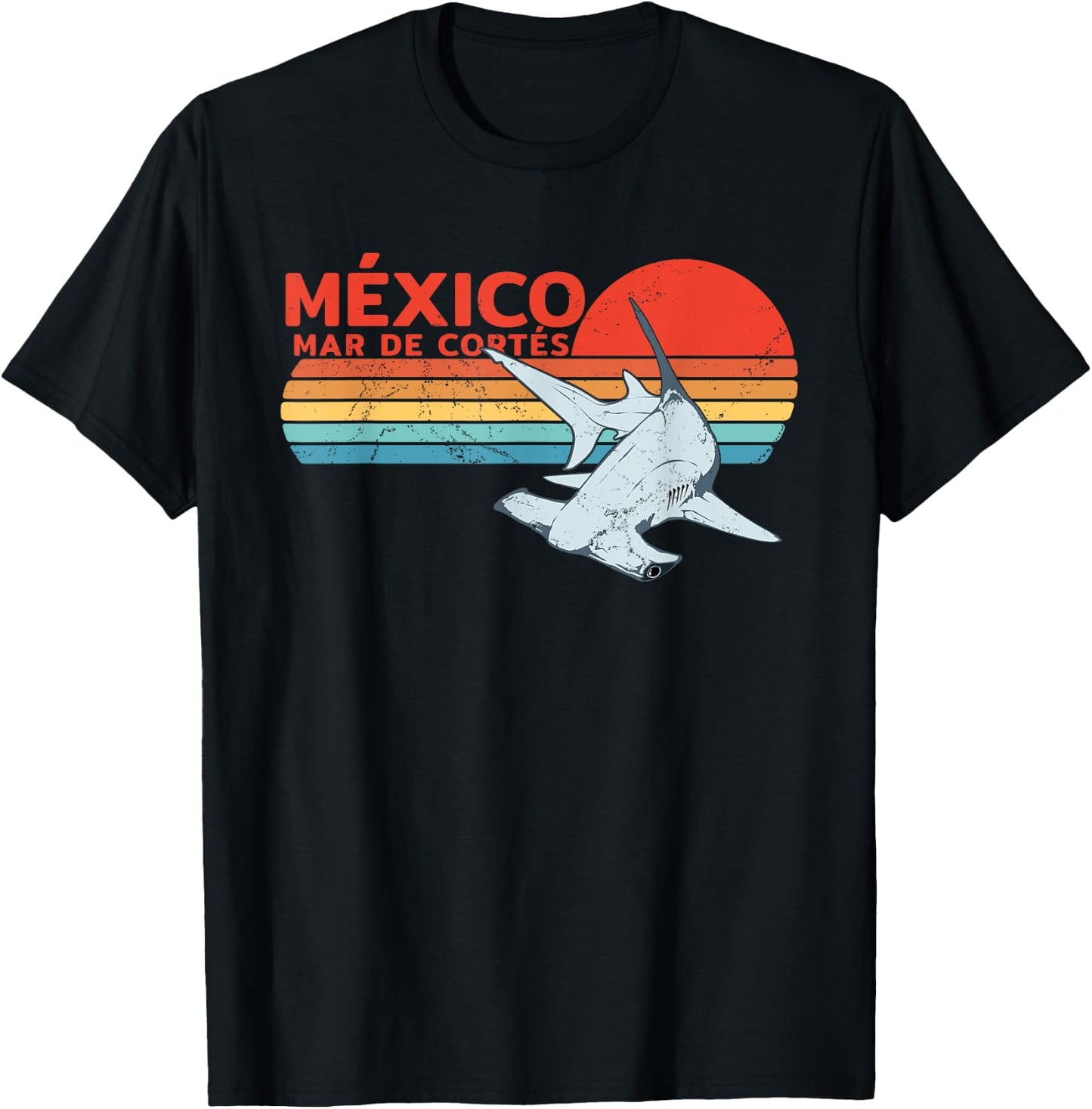 Hammerhead Shark Sea of Cortez Mexico T-Shirt - T-Shirt | Black
