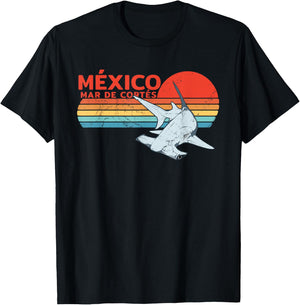 Hammerhead Shark Sea of Cortez Mexico T-Shirt - T-Shirt | Black