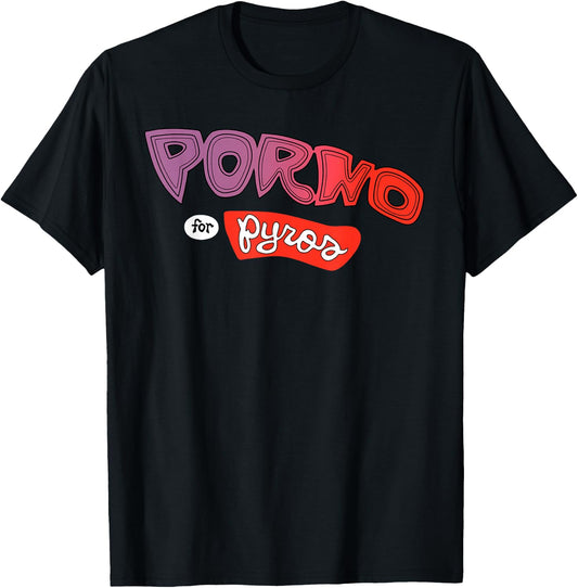 Porno For Pyros Logo Black T-Shirt - T-Shirt | Black