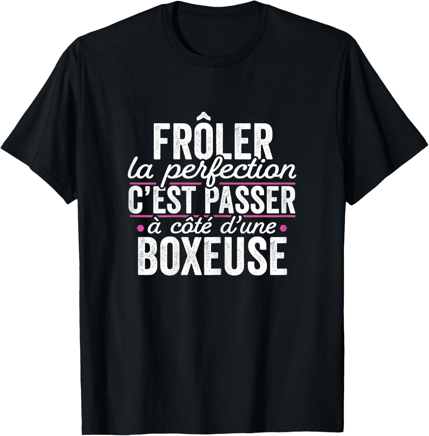 La Boxeuse Parfait Woman Gift Humour Boxing T-Shirt - T-Shirt | Black