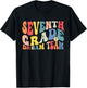 Dream Team 7th Grade Retro Back to School Teacher T-Shirt - T-Shirt | Black