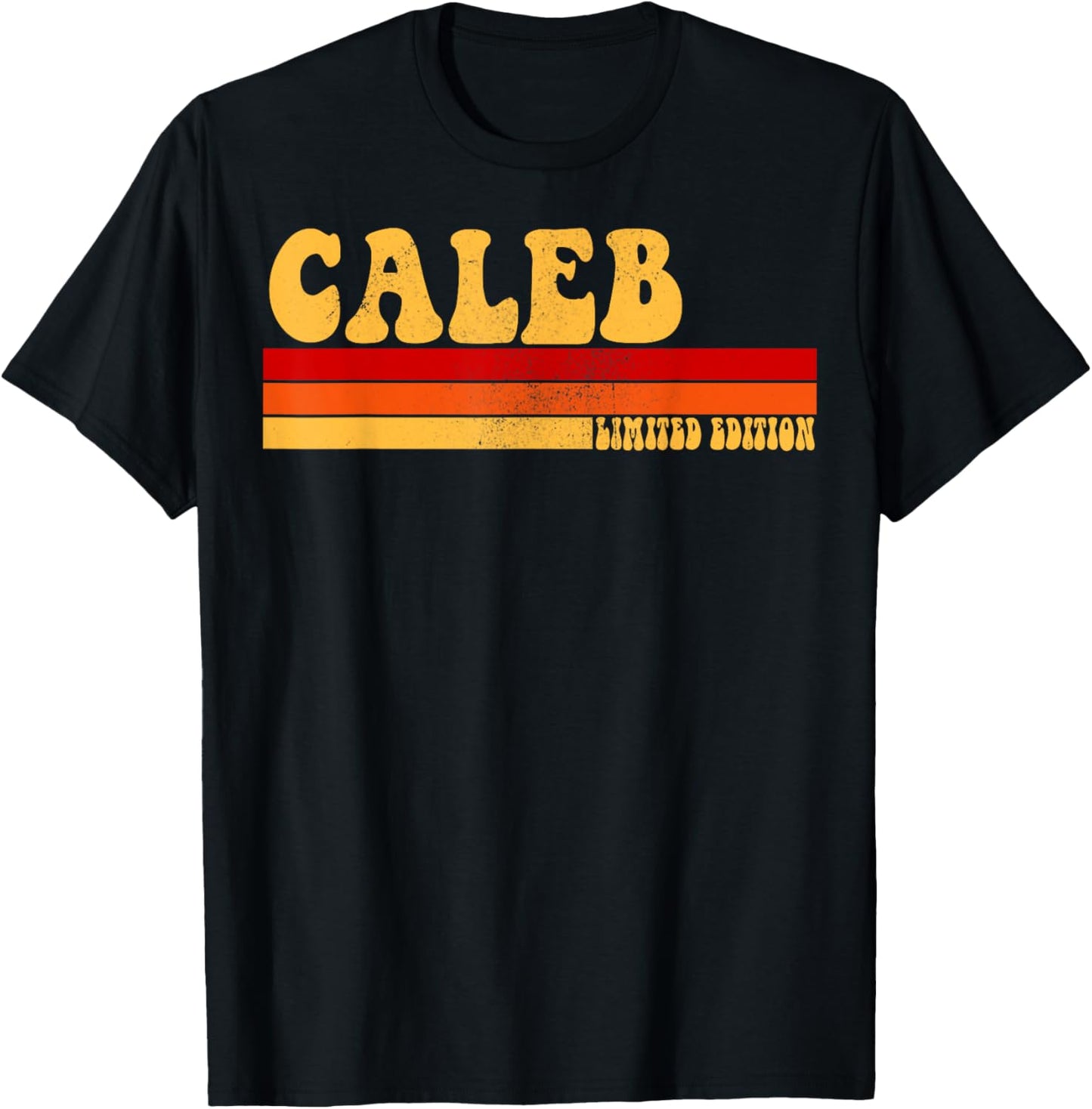 CALEB Name Personalized Idea Men Retro Vintage CALEB T-Shirt - T-Shirt | Black