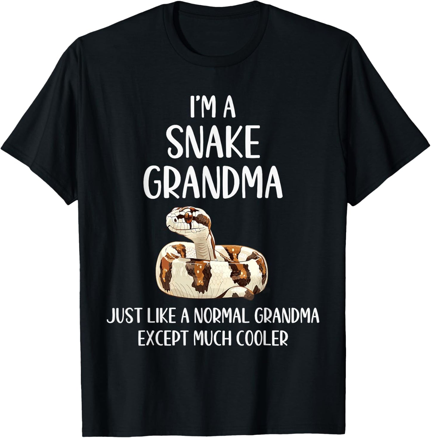 Snake Grandma Definition Funny Animals Lover Mothers Day T-Shirt - T-Shirt | Black