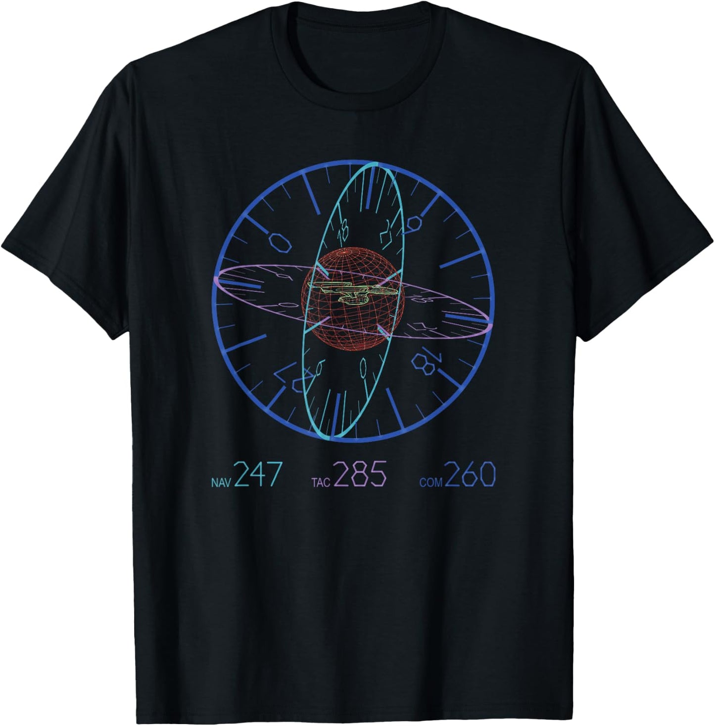 Star Trek Navigation Controls T-Shirt - T-Shirt | Black