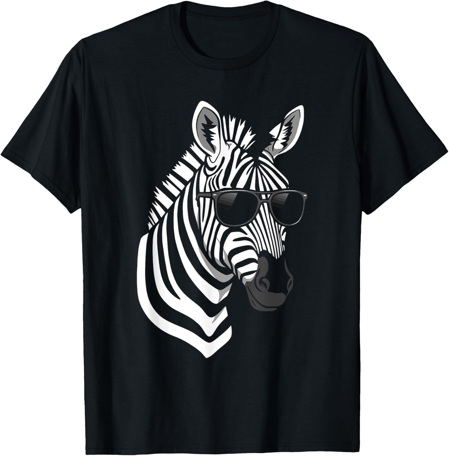 Funny Zebra Shirt women Boys animal print Clothin Zebra T-Shirt - T-Shirt | Black