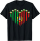 Portuguese Flag Novelty Portugal T-Shirt - T-Shirt | Black