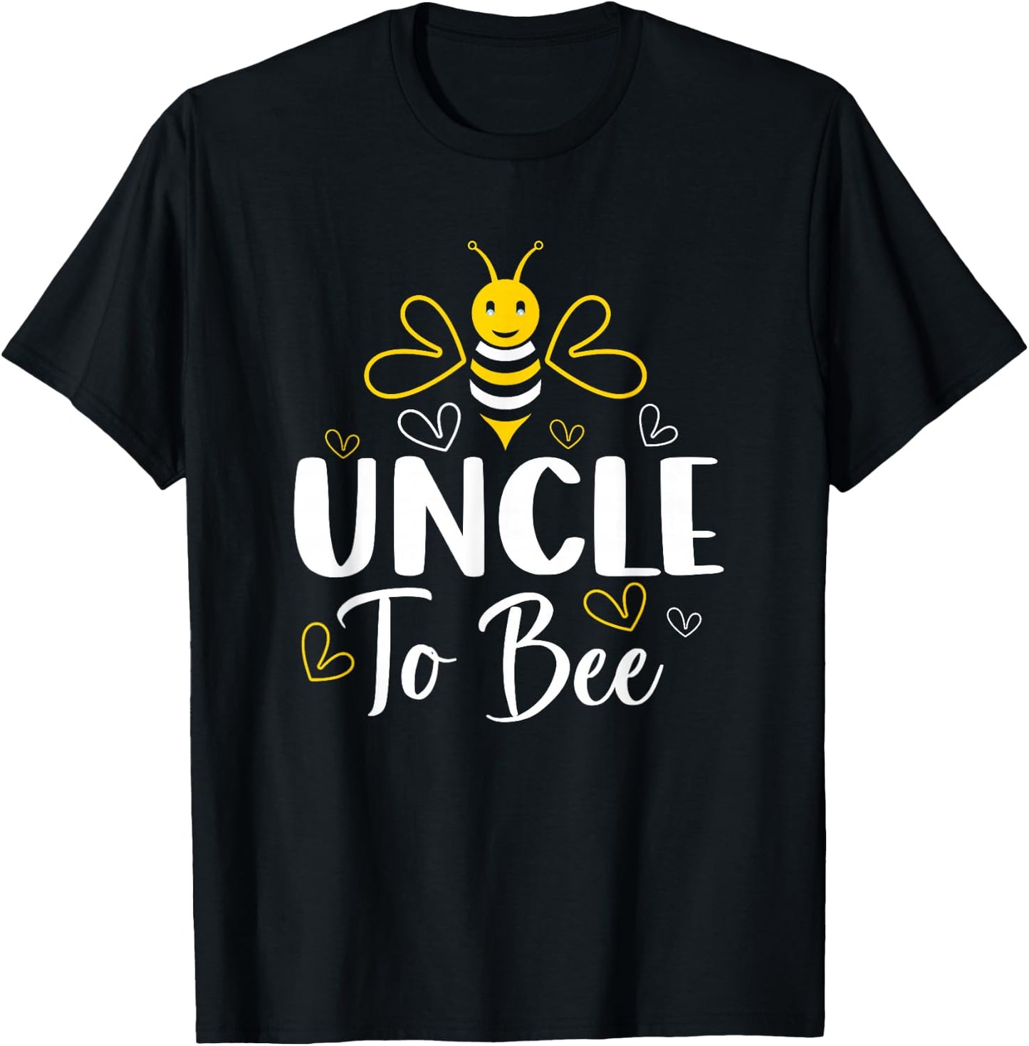 Uncle to Bee Pregnancy Announcement Baby Shower Uncle T-Shirt - T-Shirt | Black