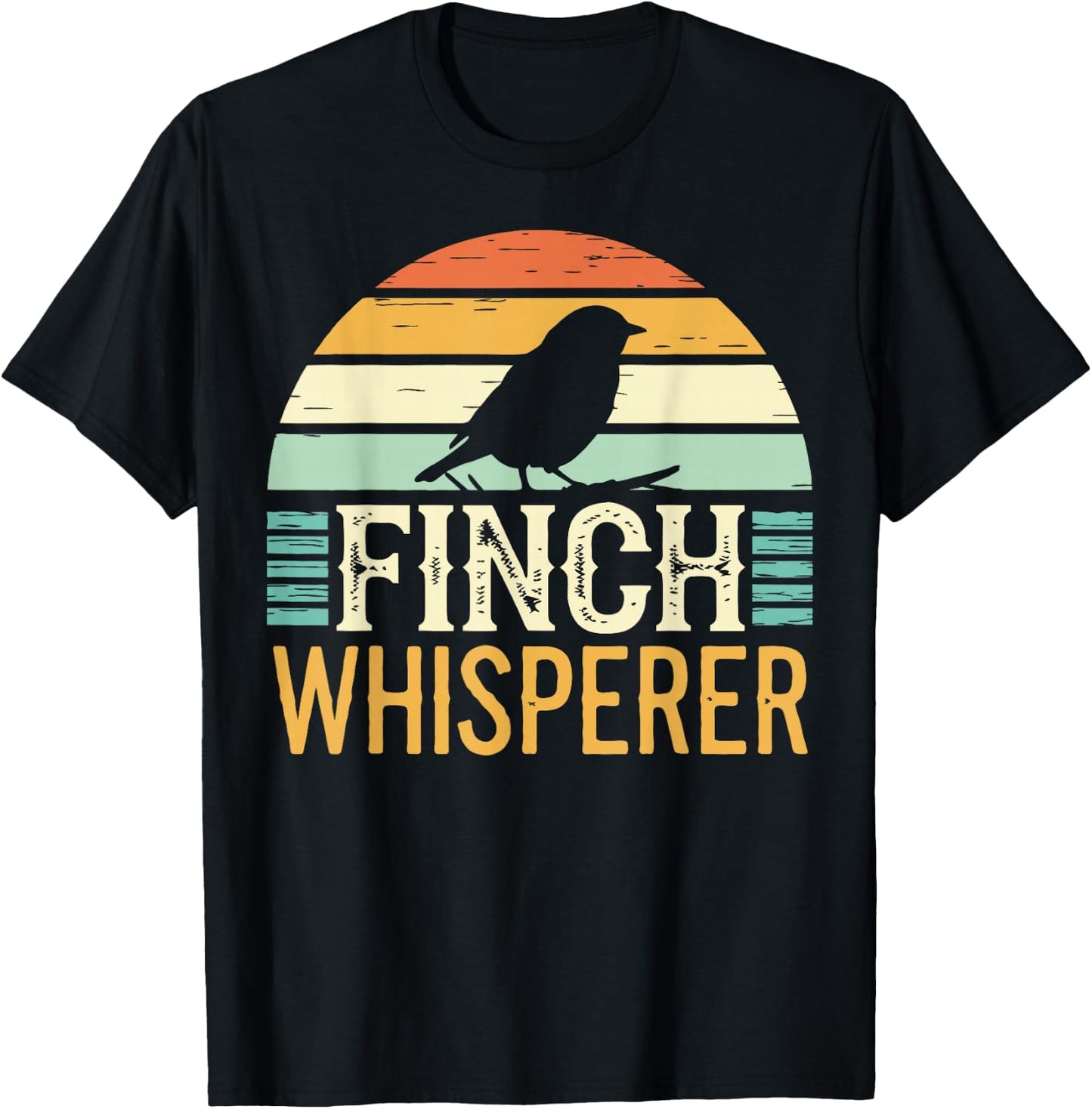 Finch Whisperer Funny Finch T-Shirt - T-Shirt | Black