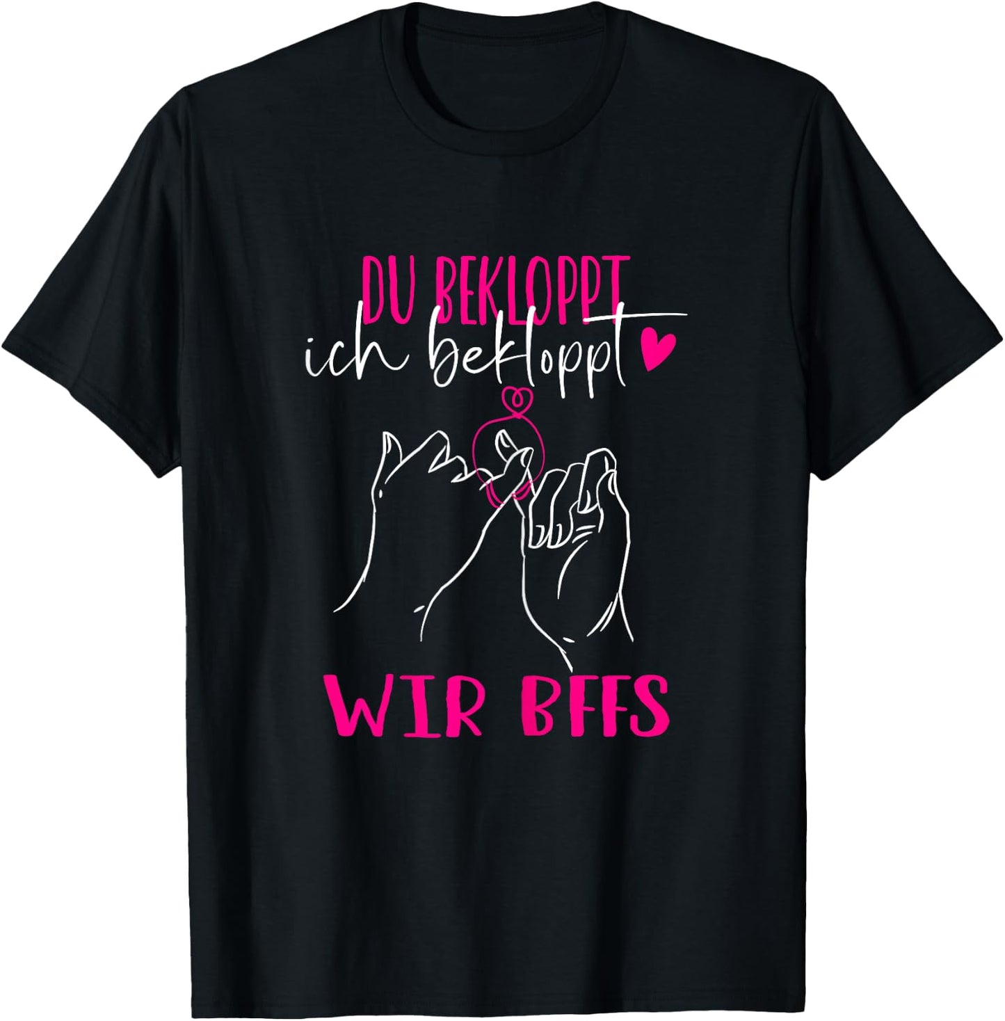 Best Friend for Two Girlfriends Best Friends BFF , black, s T-Shirt - T-Shirt | Black