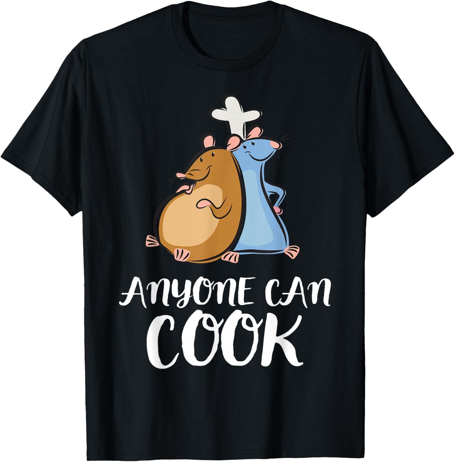 Disney Pixar Ratatouille Anyone Can Cook Sketch Duo T-Shirt - T-Shirt | Black