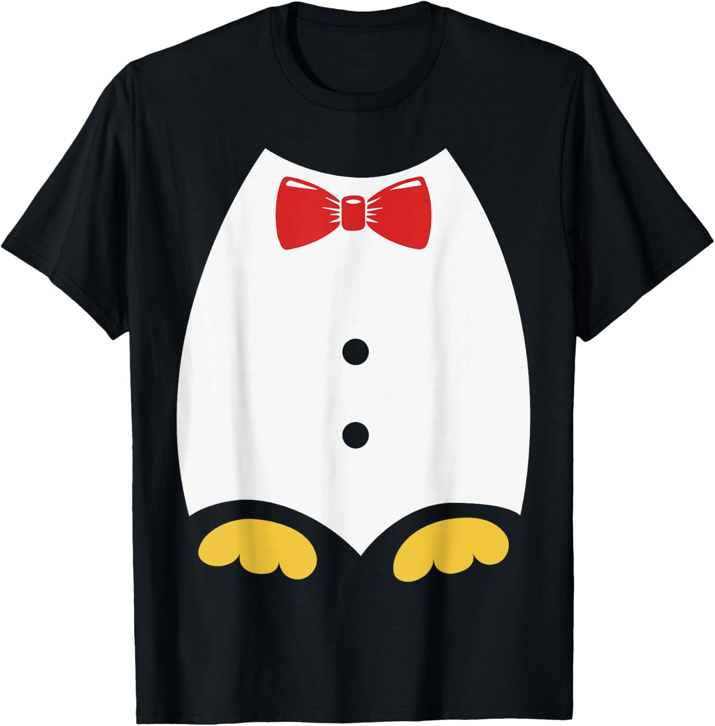 Penguin Costume For Kids Tuxedo Halloween Costume T-Shirt - T-Shirt | Black