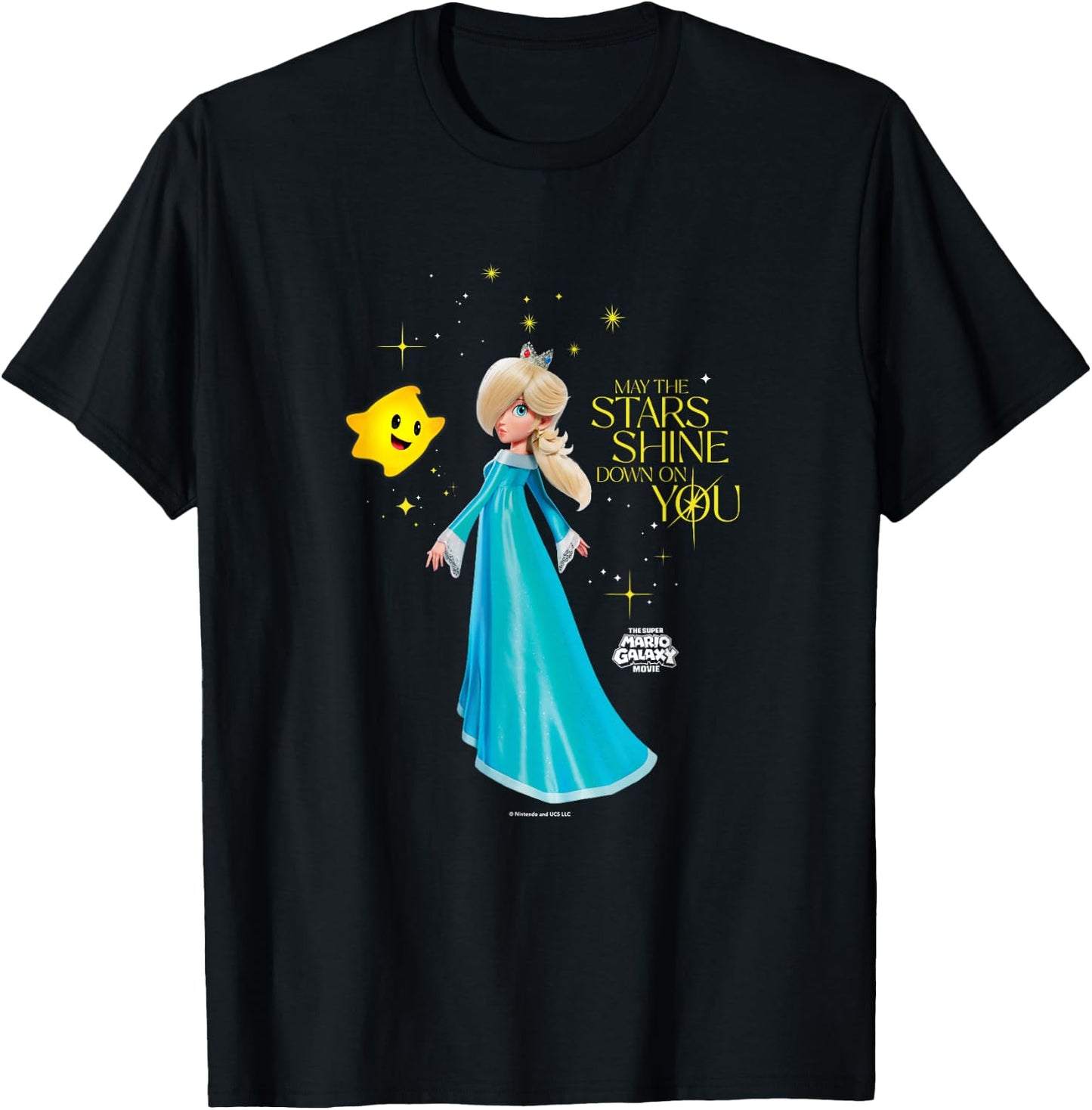 The Super Mario Galaxy Movie Rosalina Star Shine T-Shirt - T-Shirt | Black