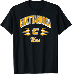 Chattanooga Mocs Retro Diamond Navy Officially Licensed T-Shirt - T-Shirt | Black