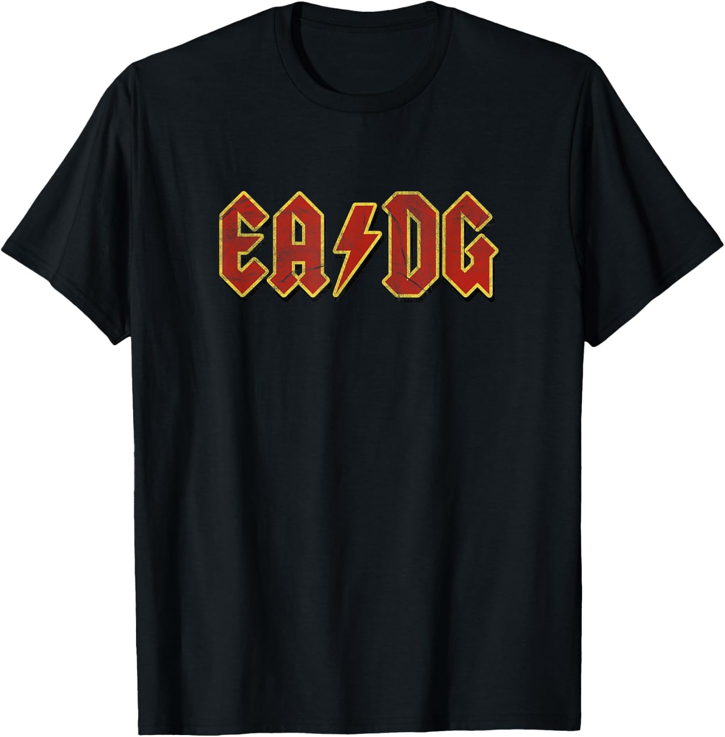 Funny Bassist | E A D G Bass Strings Satire Shirt T-Shirt - T-Shirt | Black