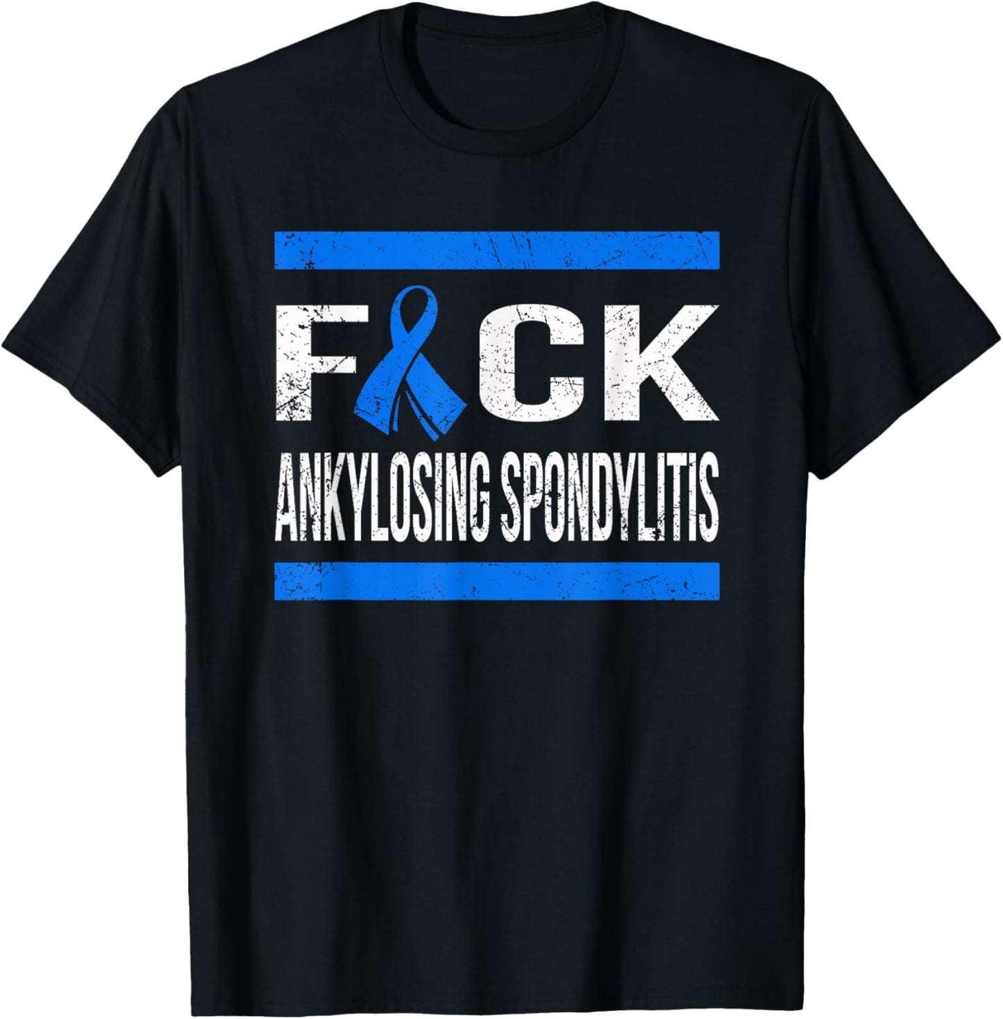 Support Ankylosing Spondylitis Awareness t Shirt T-Shirt - T-Shirt | Black