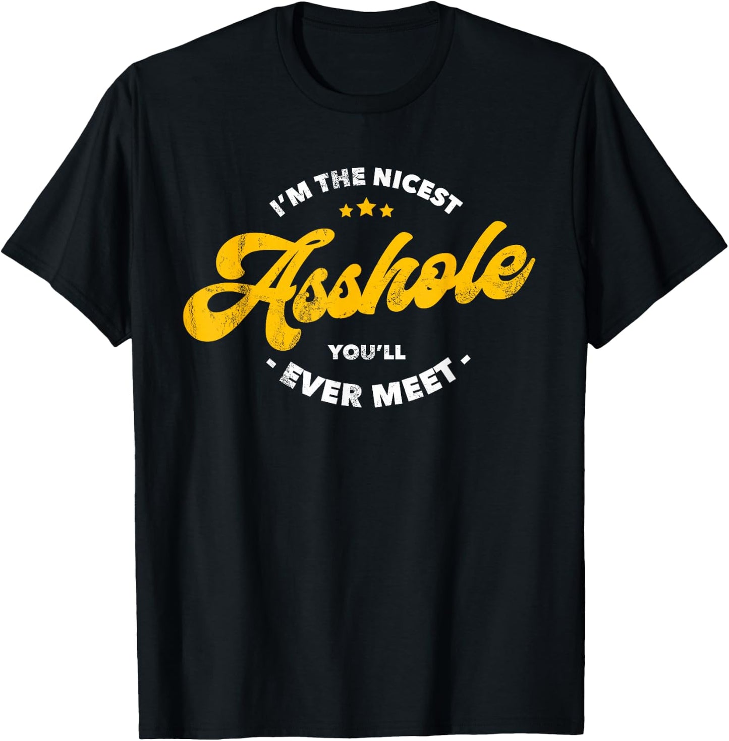 I'm The Nicest Asshole You'll Ever Meet T-Shirt - T-Shirt | Black