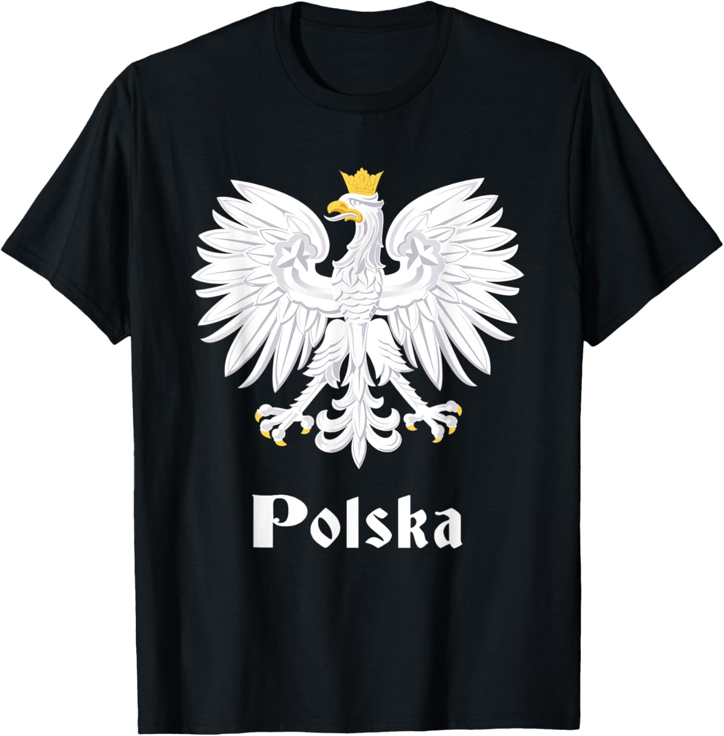 Polish Eagle Poland Coat of Arms Polska T-Shirt - T-Shirt | Black