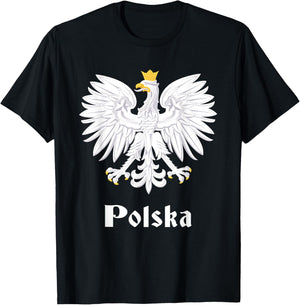 Polish Eagle Poland Coat of Arms Polska T-Shirt - T-Shirt | Black
