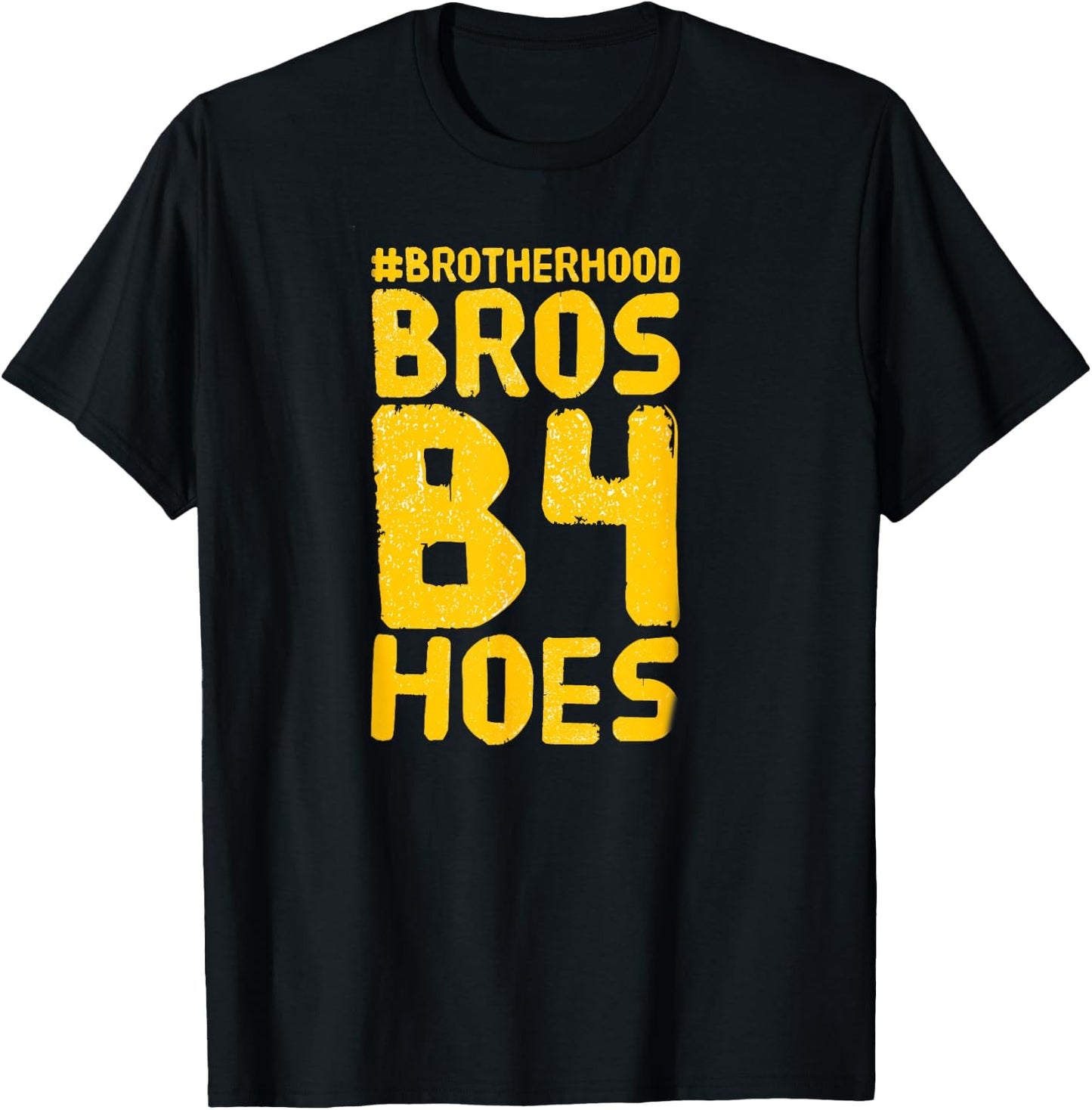FUNNY BROS BEFORE HOES GAMER BROTHERHOOD Gift T-Shirt - T-Shirt | Black