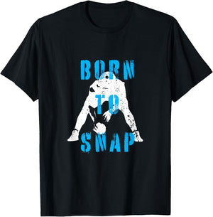 Born To Snap | Football Lineman Center Long Snapper T-Shirt - T-Shirt | Black