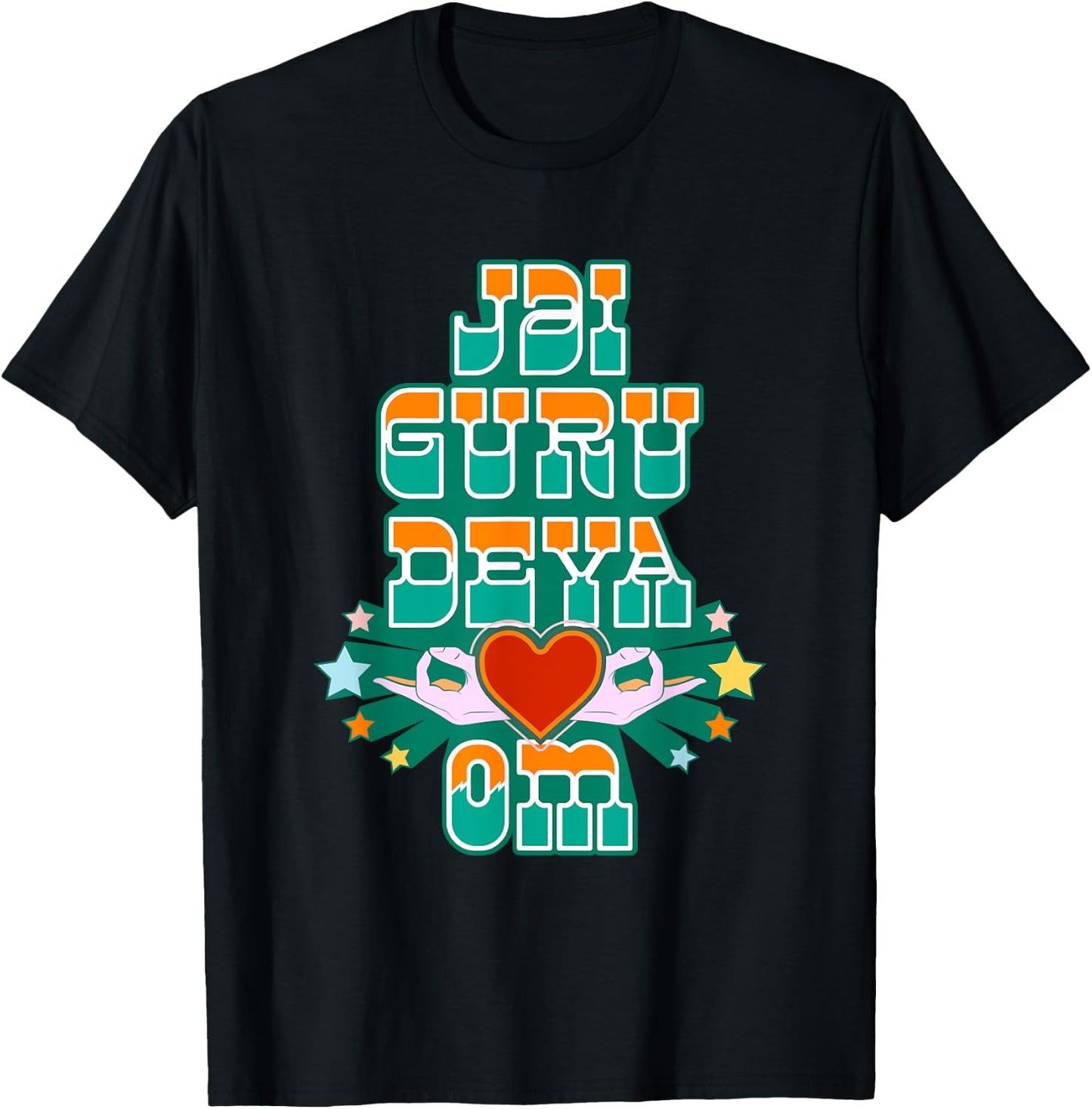 Jai Guru Deva Om T-Shirt - T-Shirt | Black