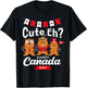 Cute Eh Happy Canada day Flag for Boys girls Kids Toddler T-Shirt - T-Shirt | Black
