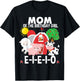 Mom Birthday Girl Old MacDonald Birthday Party Matching T-Shirt - T-Shirt | Black