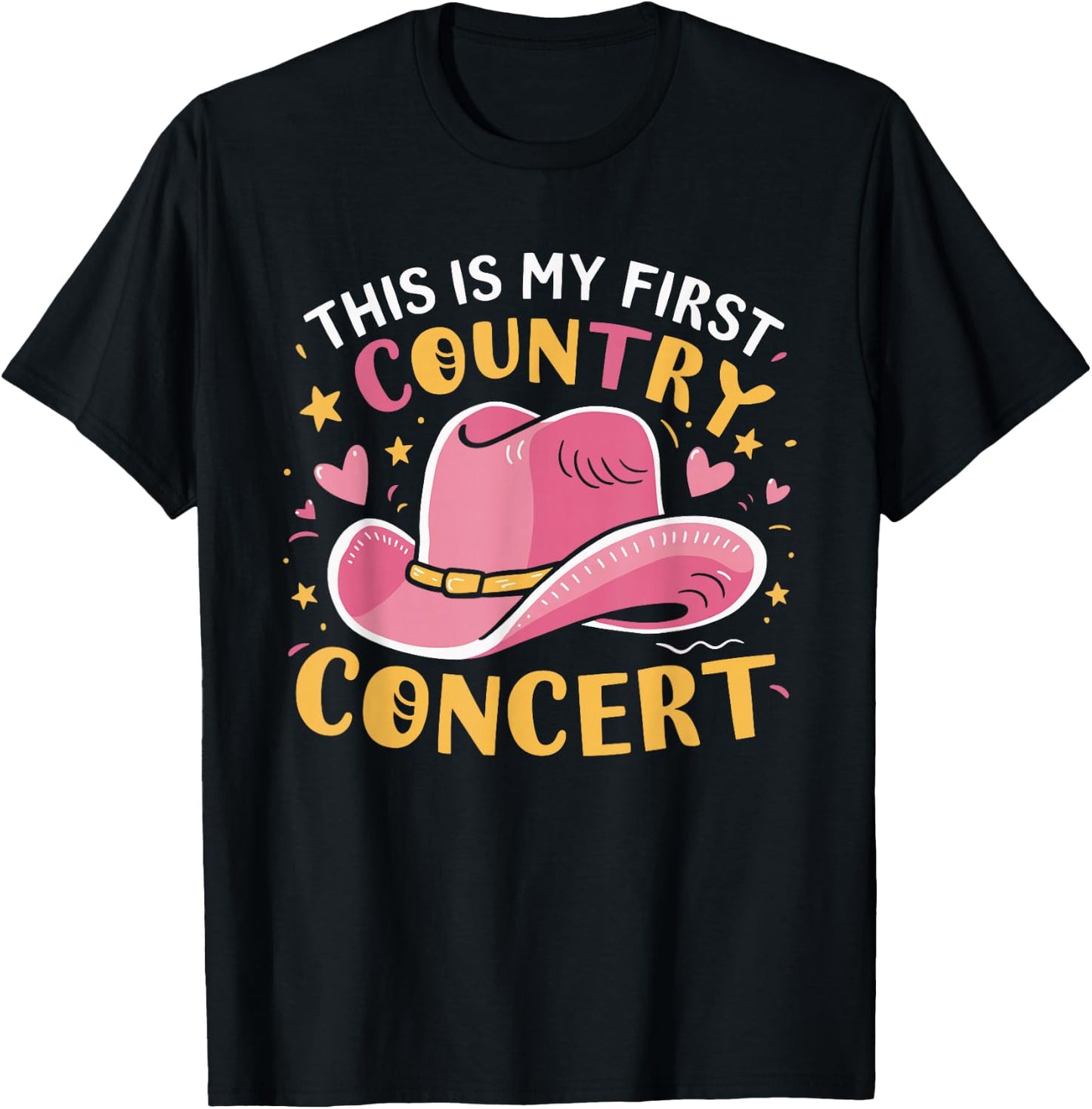 This Is My First Country Concert T-Shirt - T-Shirt | Black