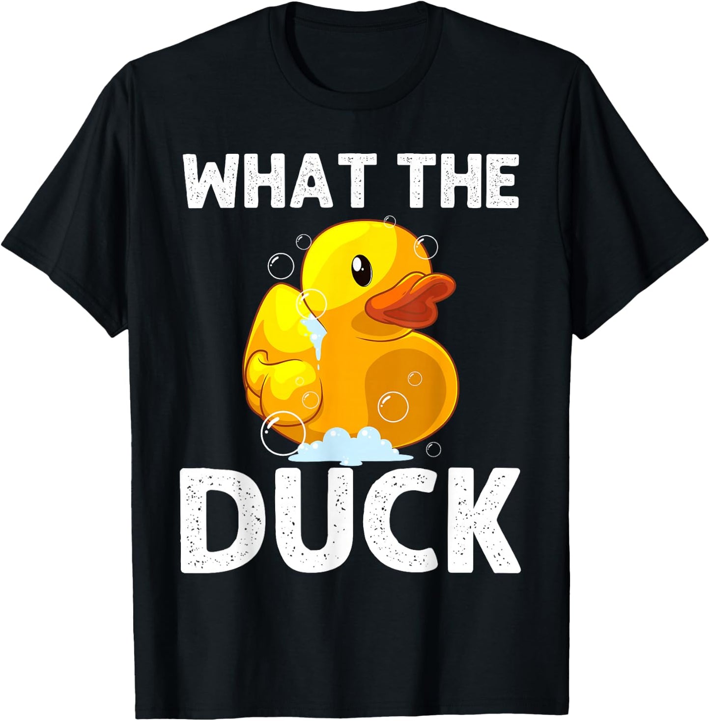 Funny Rubber Duck Art Women Kids Duckie Rubber Duck T-Shirt - T-Shirt | Black