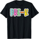 Pre-K Back To School Dalmatian Dots Teacher Student T-Shirt - T-Shirt | Black