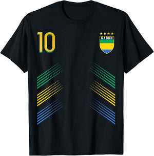 Gabon Flag Gabonian Pride Lovers T-Shirt - T-Shirt | Black