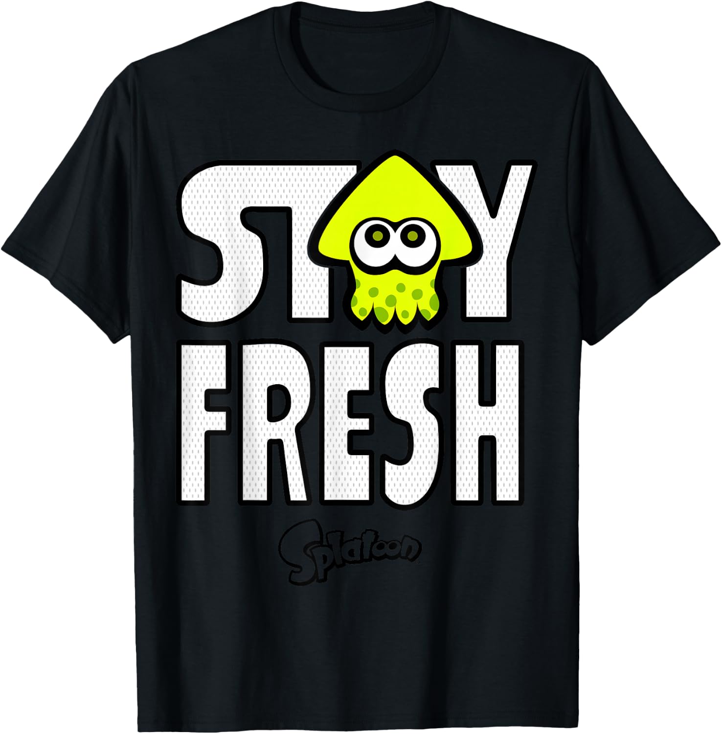 Nintendo Splatoon Neon Stay Fresh Graphic T-Shirt - T-Shirt | Black