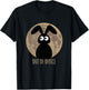 Out of office with a sweet Easter bunny before the moon , black T-Shirt - T-Shirt | Black