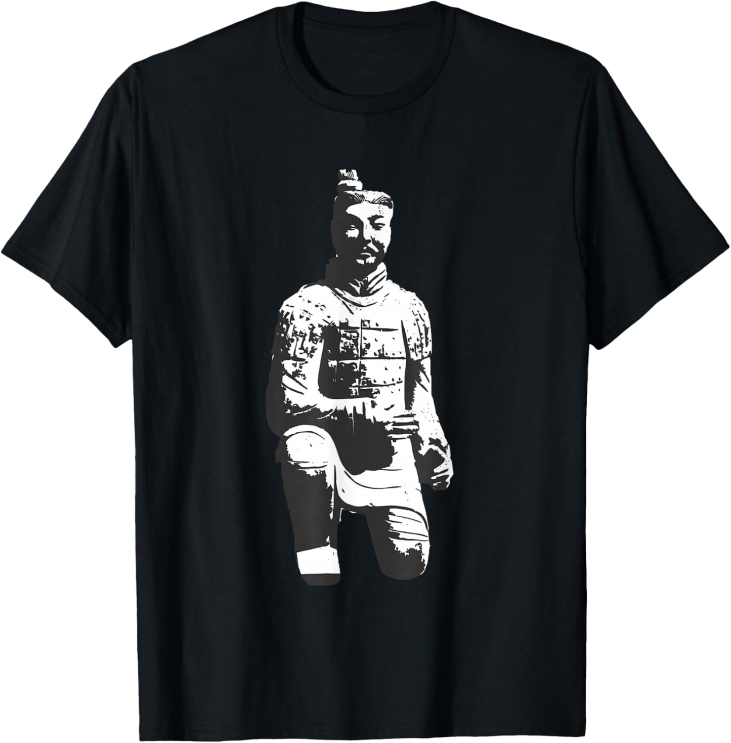 Chinese Emperor Terracotta Army Terracotta Warrior T-Shirt - T-Shirt | Black