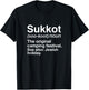 Happy Sukkot Definition The Original Camping Festival Jewish T-Shirt - T-Shirt | Black