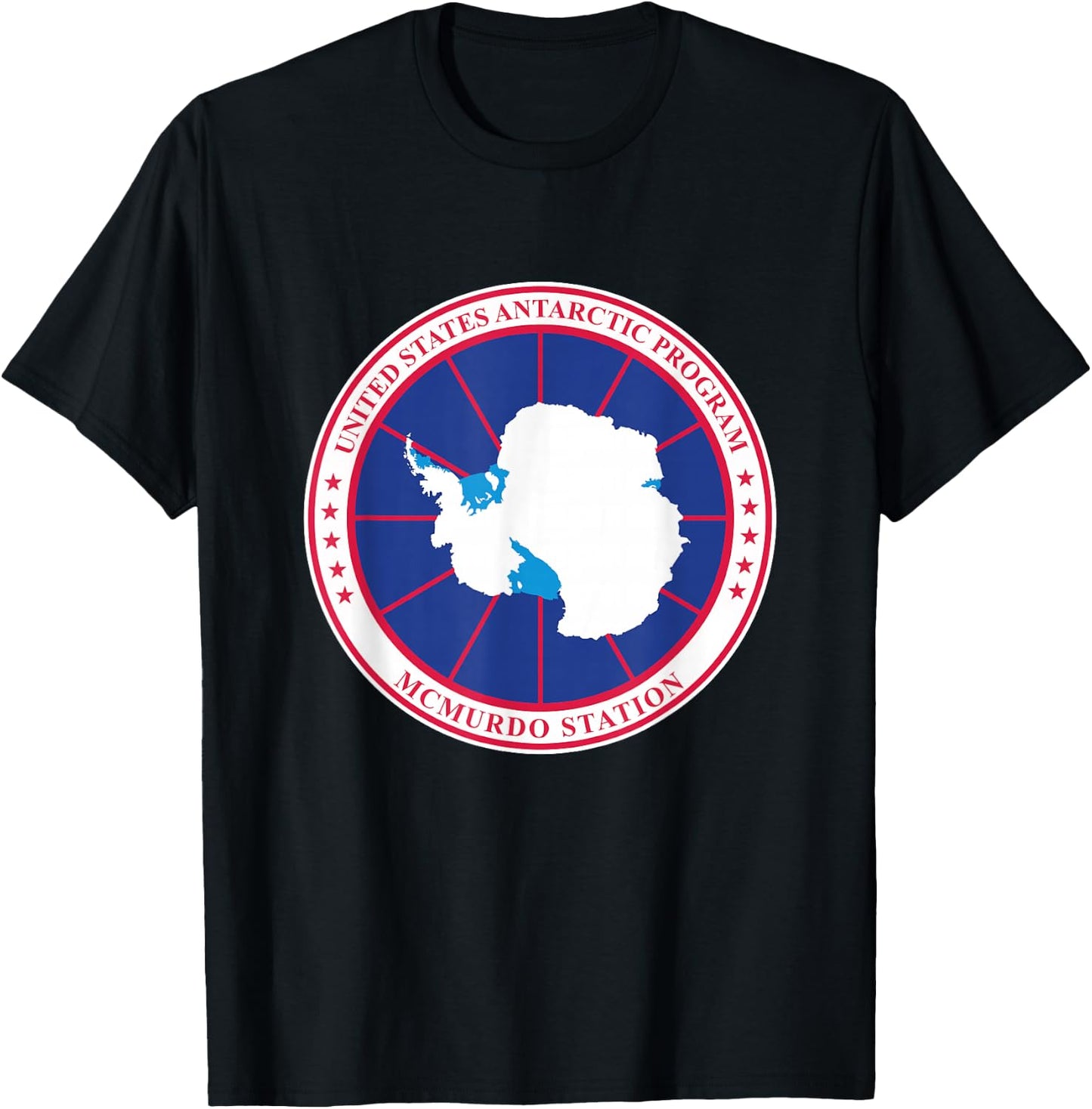 Arctic Circle Patch Men's Black Antarctica T-Shirt - T-Shirt | Black
