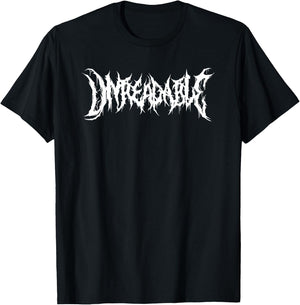 Unreadable. Death Metal, Extreme Black Metal Band Funny Rock T-Shirt - T-Shirt | Black