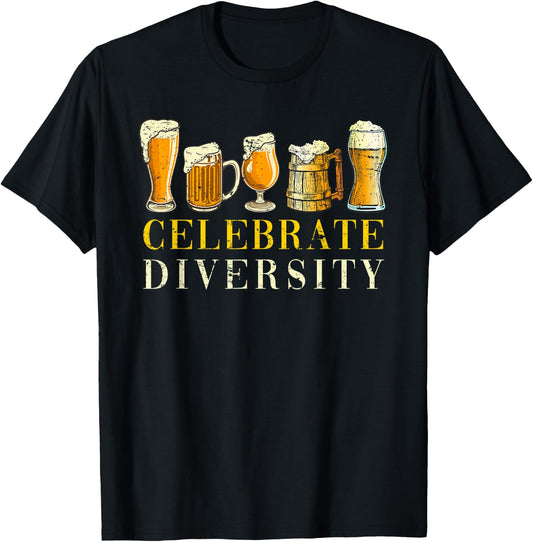 Funny Craft Beer Diversity Brewer Drinking Craft Beer T-Shirt - T-Shirt | Black