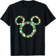 Disney Mickey Mouse Icon Holiday Christmas Ornament Wreath T-Shirt - T-Shirt | Black