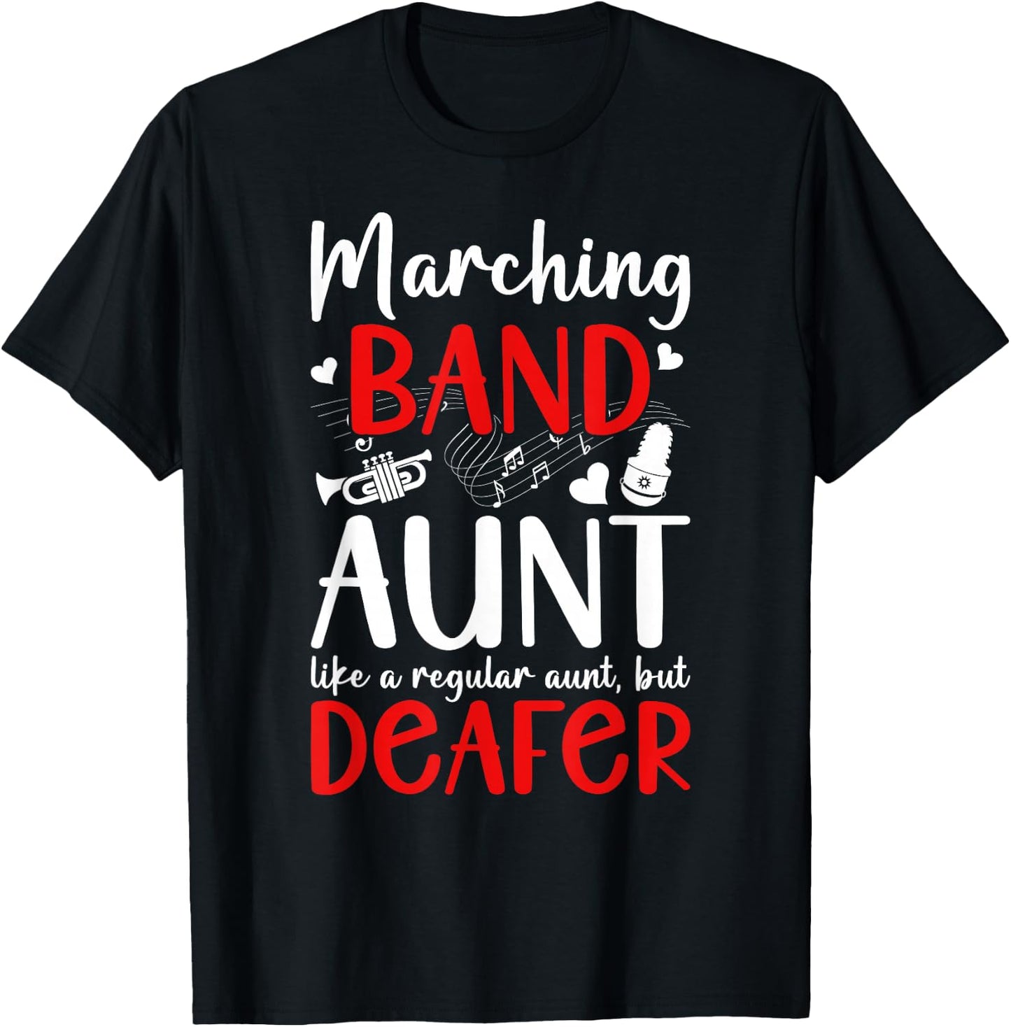 Marching Band Aunt Definition Marching Band Auntie T-Shirt - T-Shirt | Black