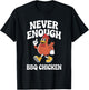 Funny BBQ Chicken or Barbecue Chicken Retro T-Shirt - T-Shirt | Black