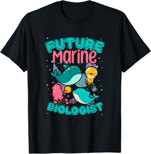 Future Marine Biologist Biology Ocean Animals Biologist T-Shirt - T-Shirt | Black