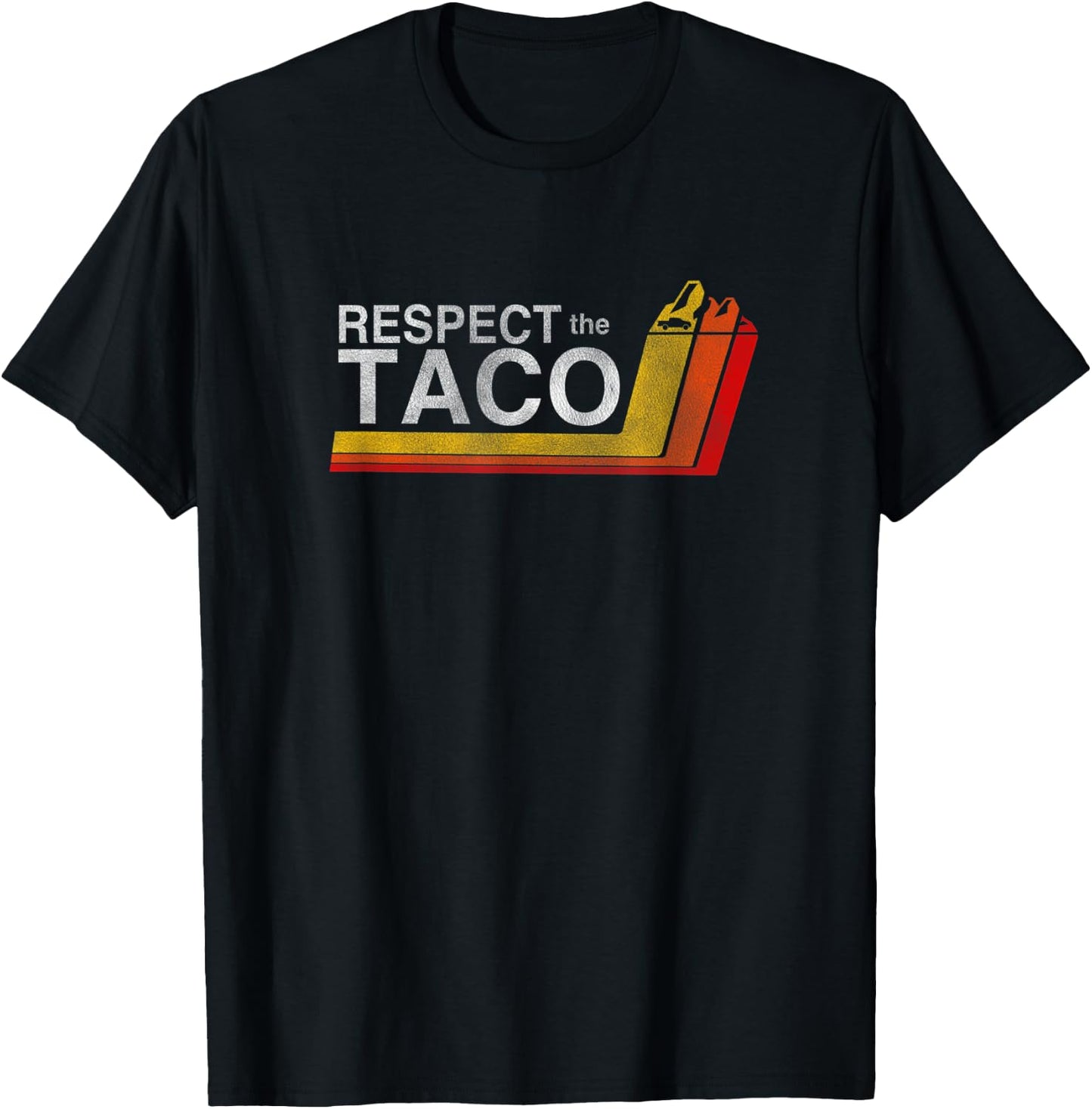 Respect the Taco Funny Truck Lover T-Shirt - T-Shirt | Black