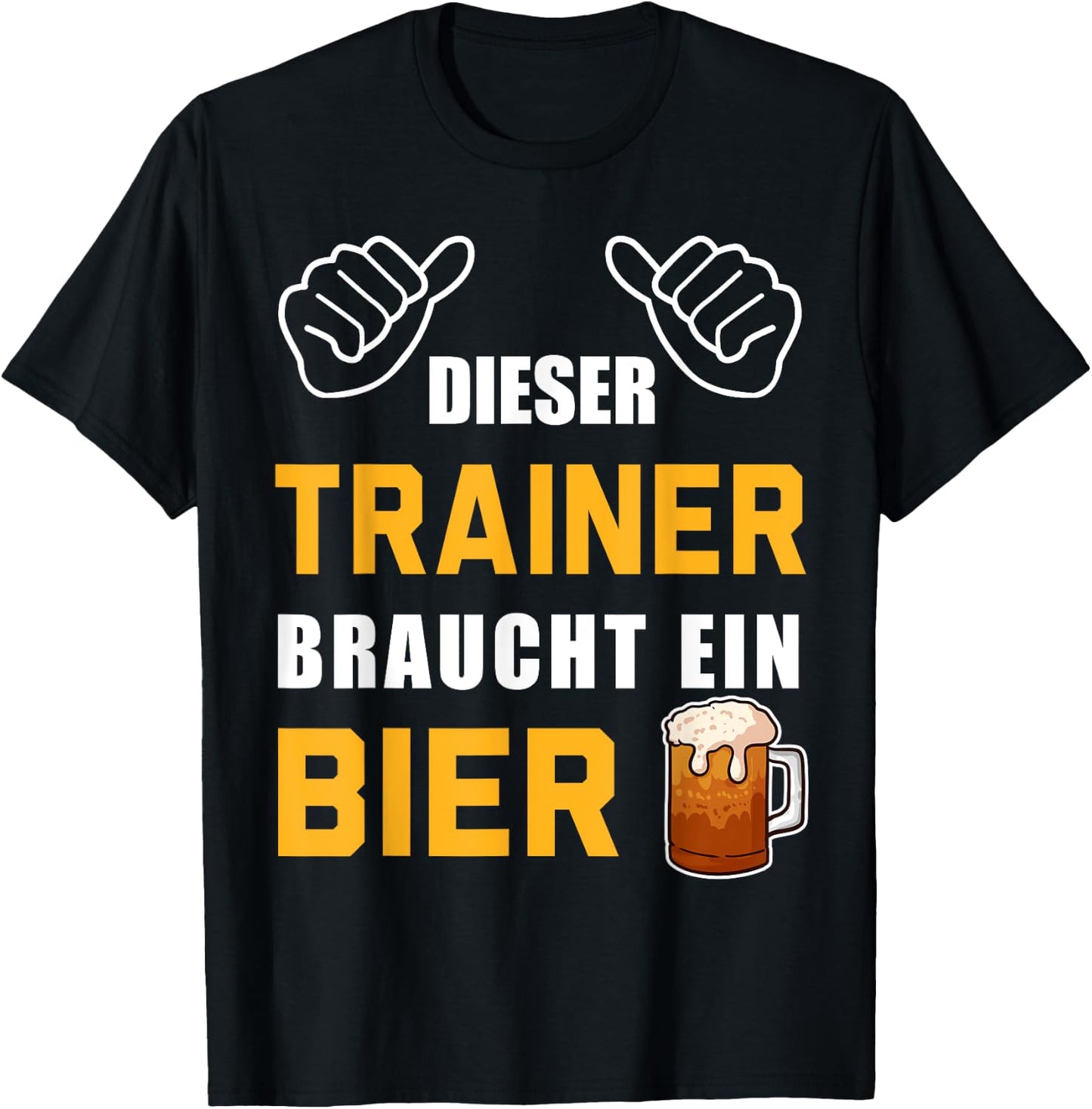 Dieser Trainer Braucht Bier Training Sport Coach Trainer T-Shirt - T-Shirt | Black
