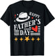 Happy Fathers Day Hat Heart Vintage Dad Papa Grandpa Daddy T-Shirt - T-Shirt | Black
