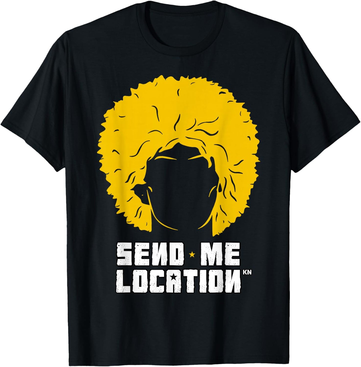Send Me Location Papakha Hat T-Shirt - T-Shirt | Black