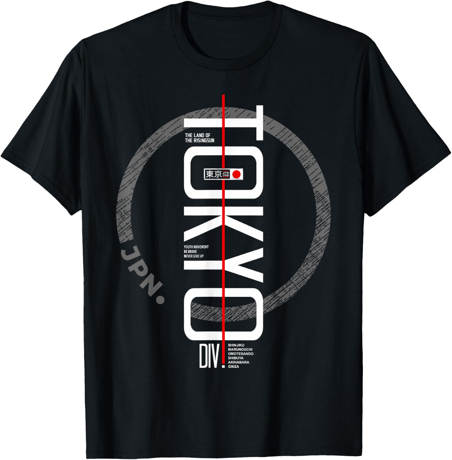 Tokyo DIV , black T-Shirt - T-Shirt | Black