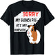 Sorry My Guinea Pig Ate My Homework School Funny Guinea Pig T-Shirt - T-Shirt | Black