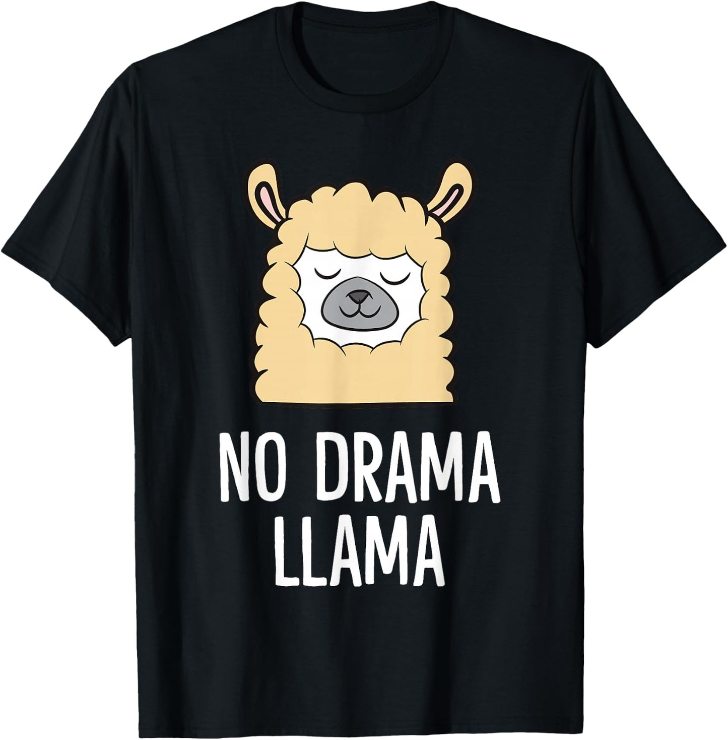 No Drama Llama T-Shirt - T-Shirt | Black