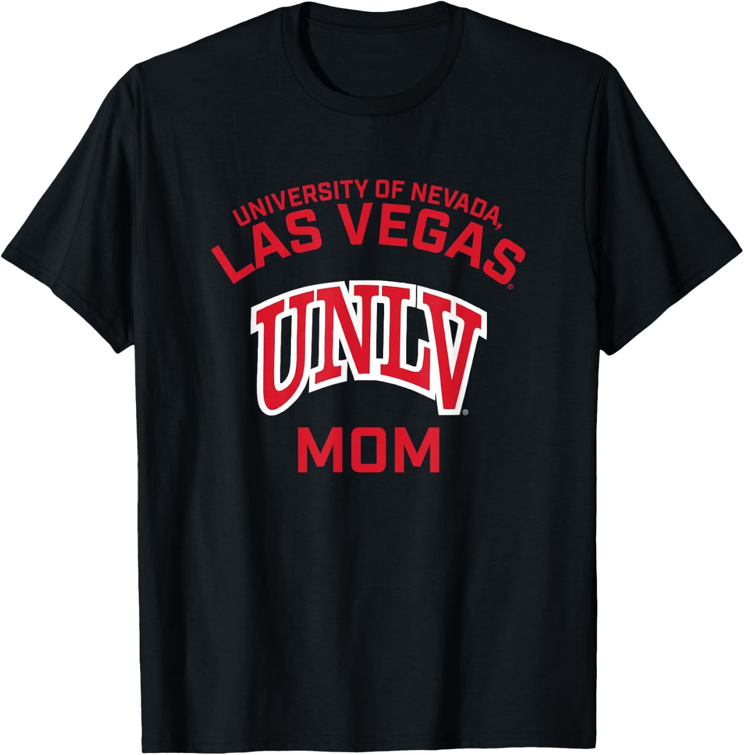 Nevada Las Vegas UNLV Rebels Arched Mom T-Shirt - T-Shirt | Black